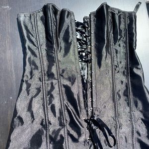 Black corset dress